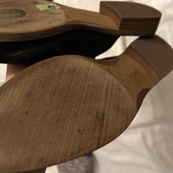 size 61/2 womens slide ons flats shoes black casual dress wear six - Picture 4 of 5